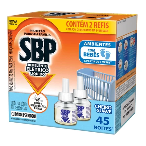 SBP ELETRICO C/2 REFIL 35ML CHEIRO SUAVE 50% DESC.