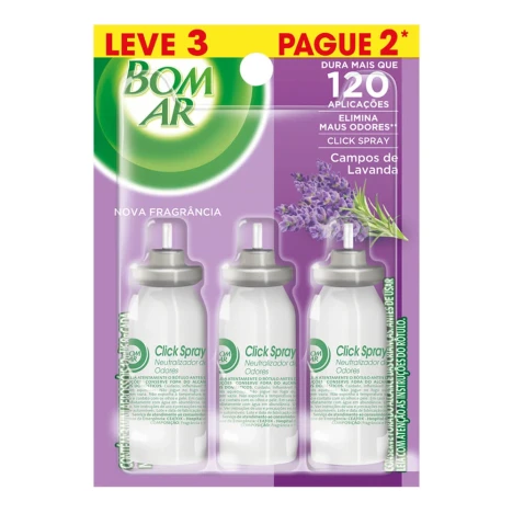 BOM AR 12ML CLICK SPRAY LAVANDA L3 P2 REFIL