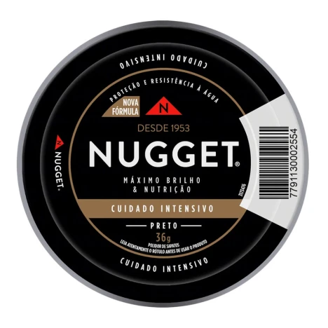 NUGGET PASTA 36G PRETO