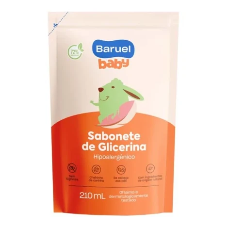 SAB.LIQ.BARUEL BABY 210ML C/ GLICERINA REFIL