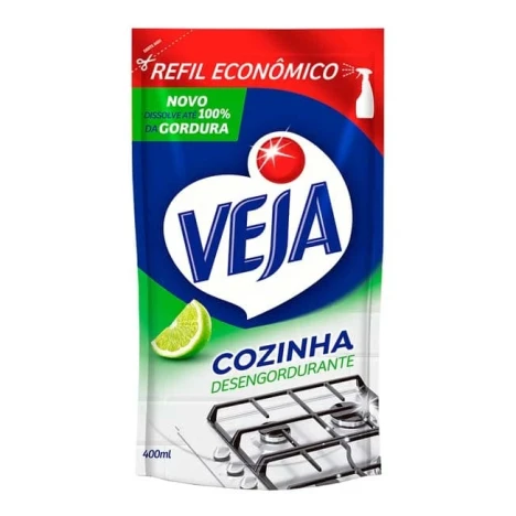 VEJA DESENGORDURANTE 400ML LIMAO REFIL ECON.