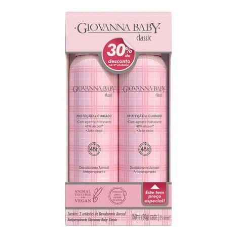 PROMO DES.GIOVANNA BABY AERO 150ML CLASSIC C/2 30% DESC.*