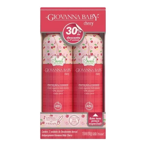 PROMO DES.GIOVANNA BABY AERO 150ML CHERRY C/2 30% DESC.