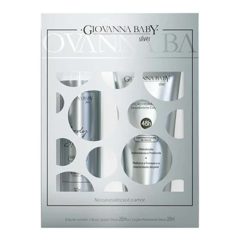 KIT GIOVANNA BABY SILVER BODY SPLASH 260ML LOC.HID.200ML