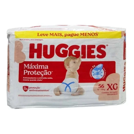 FR.HUGGIES SUPREME CARE HIPER XG C/56