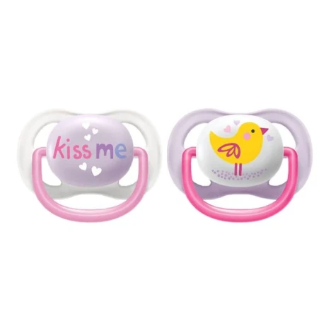 CHUP.AVENT ULT.AIR 0 A 6 MESES MENINA DEC. C/2 KISS ME