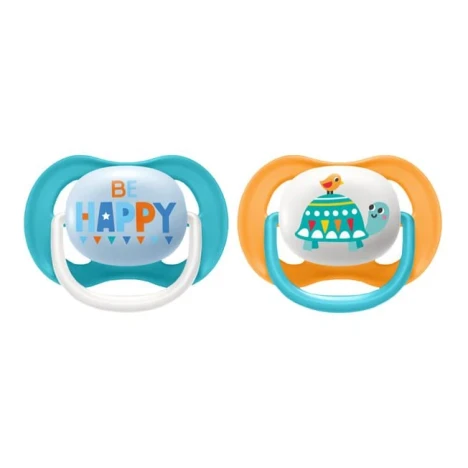 CHUP.AVENT ULT.AIR 6 A 18 MESES MENINO DEC. C/2 BE HAPPY