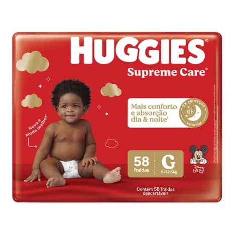 FR.HUGGIES SUPREME CARE HIPER G C/58