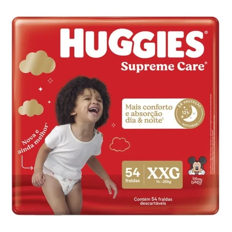 FR.HUGGIES SUPREME CARE HIPER XXG C/54