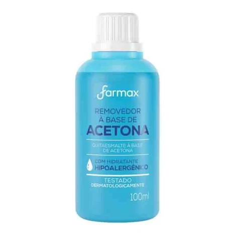 REMOVEDOR DE ESMALTE COM ACETONA FARMAX 100ML