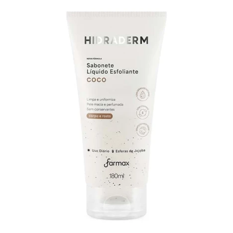 SABONETE LIQUIDO ESFOLIANTE COCO HIDRADERM 180ML
