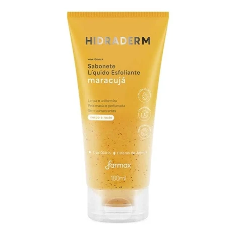 SABONETE LIQUIDO ESFOLIANTE MARACUJA HIDRADERM 180ML