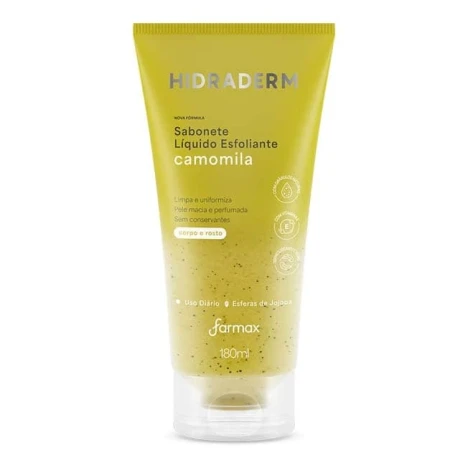 SABONETE LIQUIDO ESFOLIANTE CAMOMILA HIDRADERM 180ML