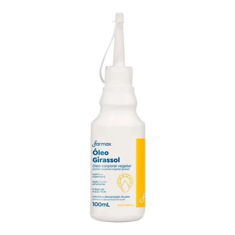 OLEO CORPORAL FARMAX 100ML GIRASSOL COM ALMOTOLIA