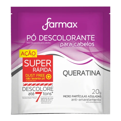 Po Descolorante Capilar Farmax 20g Queratina