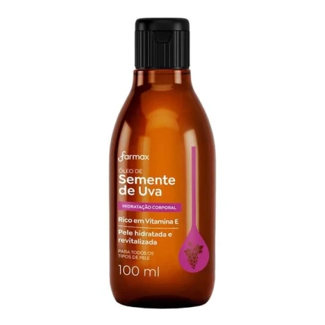 OLEO CORPORAL SEMENTE DE UVA FARMAX 100ML