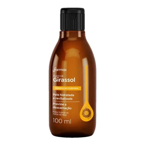 OLEO CORPORAL DE GIRASSOL FARMAX 100ML