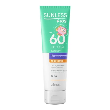 PROTETOR SOLAR KIDS FPS 60 SUNLESS 120G