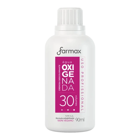 Agua Oxigenada Cremosa Farmax 30v 90ml Descolorante