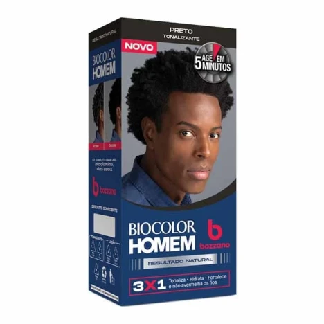 TINT.BIOCOLOR BOZZANO KIT HOMEM PRETO