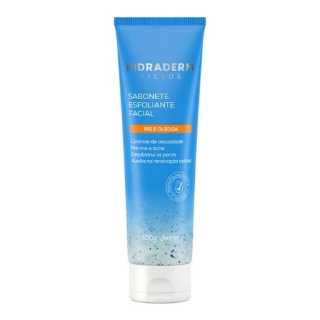 SABONETE ESFOLIANTE FACIAL HIDRADERM CICLOS 100G