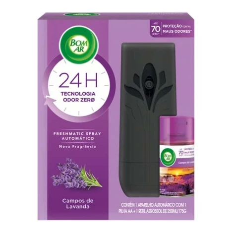 BOM AR 250ML CLICK SPRAY LAVANDA AP. C/ REFIL GRATIS
