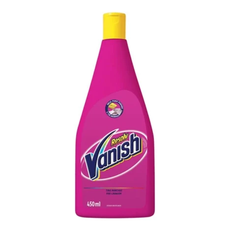 VANISH LIQ. 450ML RESOLV.  TIRA MANCHAS PRE-LAVAGEM