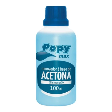 REMOVEDOR ESMALTE C/ACETONA POPY MAX 100ML*