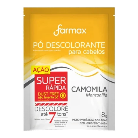 PO DESCOLORANTE CAPILAR CAMOMILA FARMAX 8G