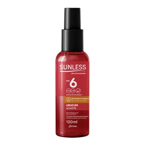 OLEO BRONZEADOR URUCUM FPS 6 SUNLESS 120ML
