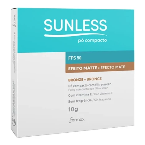 PO COMPACTO COM FILTRO SOLAR FPS 50 BRONZE SUNLESS 10G