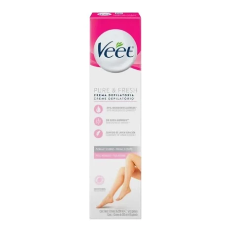 CREME DEP. VEET PURE & FRESH 200ML PELE NORMAL