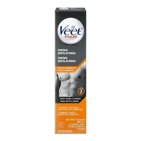 CREME DEP. VEET PURE & FRESH 200ML FOR MEN PELES NORMAIS
