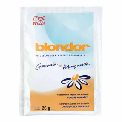 PO DESCOLORANTE BLONDOR 20G DP C/20 CAMOMILA E MANZANILLA