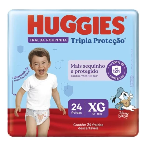 FR.HUGGIES TRI.PROT. ROUPINHA MEGA XG C/24