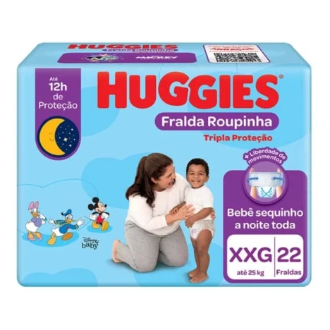 FR.HUGGIES TRI.PROT. ROUPINHA MEGA XXG C/22