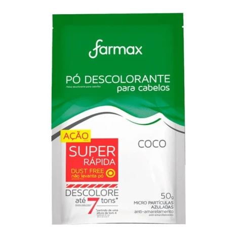 PO DESCOLORANTE CAPILAR COCO FARMAX 50G