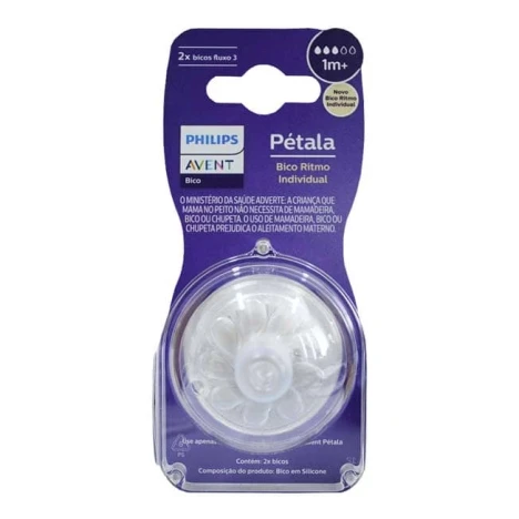 BICO MAMADEIRA AVENT PETALA 3.0 C/2 T3 - 1M+