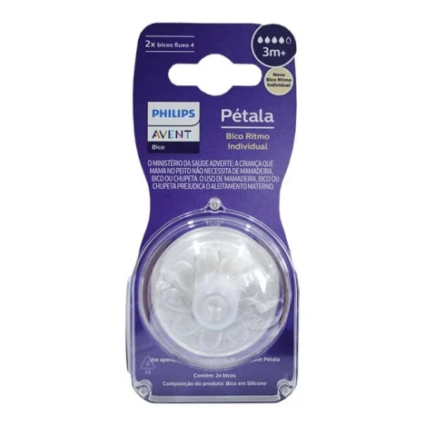 BICO MAMADEIRA AVENT PETALA 3.0 C/2 T4 - 3M+