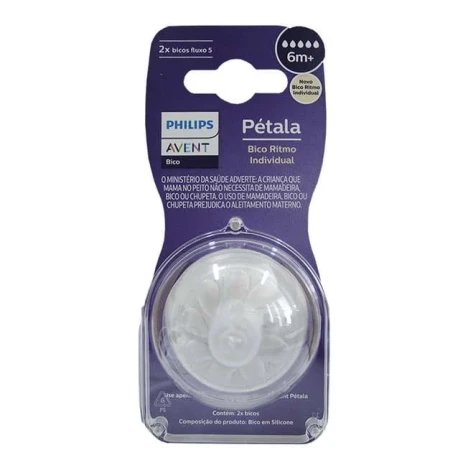 BICO MAMADEIRA AVENT PETALA 3.0 C/2 T5 - 6M+