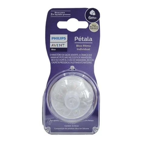 BICO MAMADEIRA AVENT PETALA 3.0 C/2 T6 - 6M++