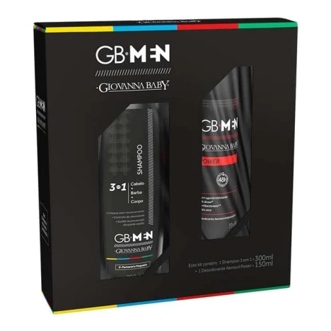 KIT GIOVANNA BABY MEN AERO 150ML POWER + SH.3EM1 300ML