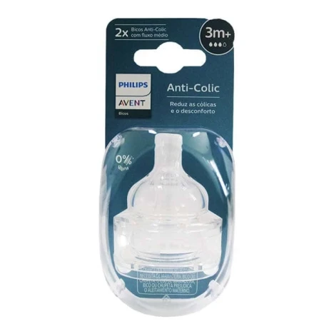 BICO MAMADEIRA AVENT ANT.COLICA 3.0 C/2 T3 - 3M+