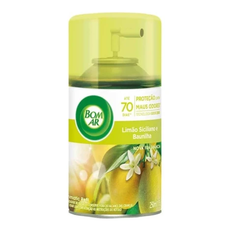 BOM AR AIR WICK 250ML LIMAO SICILIANO E BAUNILHA REFIL
