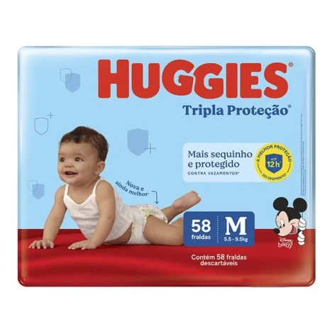 FR.HUGGIES TRI.PROT. MEGA M C/58 LV+ PG-