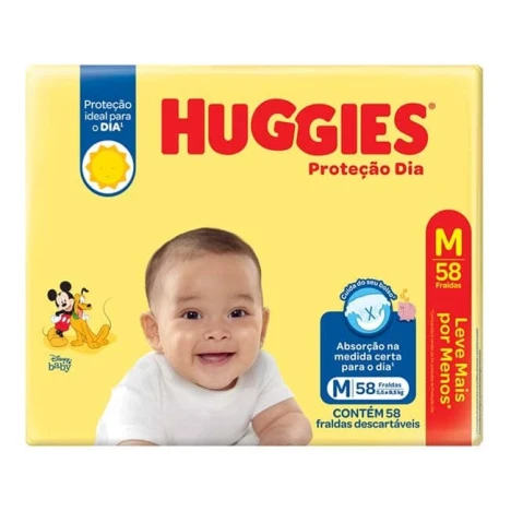 FR.HUGGIES PROTECAO DIA MEGA M C/58