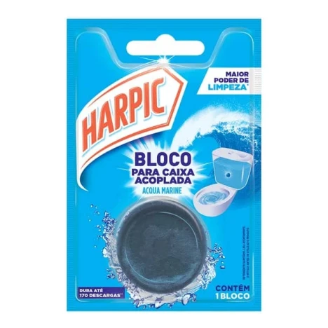 HARPIC BLOCO P/ CAIXA ACOPLADA 45G ACQUA MARINE