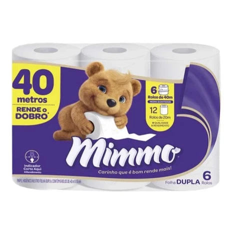 PAPEL HIG.MIMMO NEUTRO 40M C/6