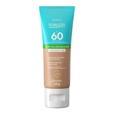 PROTETOR FACIAL FPS60 COM COR 4.0 SUNLESS 40G