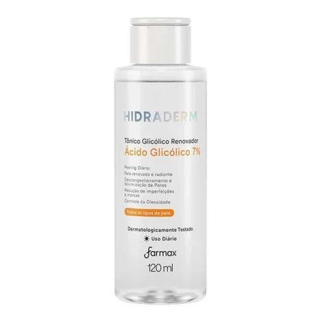 TÔNICO GLICÓLICO RENOVADOR HIDRADERM 120ML